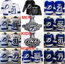 Shop the latest in officially licensed tampa bay lightning nikita kucherov jerseys at our lightning fan shop. Grosshandel 2020 Stanley Cup Champions Nikita Kucherov Jersey Finale Tampa Bay Lightning Brayden Point Steven Stamkos Victor Hedman Vasilevskiy Hockey Von Vip Sport 13 22 Auf De Dhgate Com Dhgate