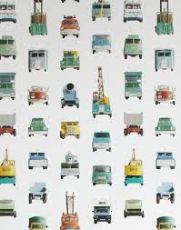 Wallpaper For Small And Big Boys Who Like Tough Excavators Tow Trucks And Fire Engines In 2021 Construction Wallpaper Boys Room Wallpaper Boys Truck Room