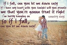 Billy Currington Let Me Down Easy By Dixie Country Music Lyrics Country Music Quotes Lyrics To Live By