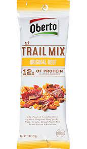 The first three oberto trail mix flavors are original beef, spicy sweet beef, and teriyaki chicken. Oberto Original Beef Jerky Trail Mix Free 1 3 Day Delivery