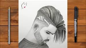 This tutorial shows the sketching and drawing steps from start to finish. A Boy Drawing For Beginners How To Draw A Boy With Beautiful Hair Step By Step How Draw Hair Youtube