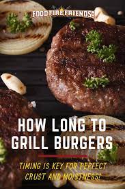 For The Perfect Burger You Need To Know How Long To Grill It But It S Not Always The Same Take Your Grilled Burgers Best Grilled Burgers How To Cook Burgers