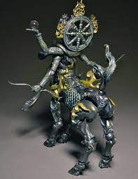 海洋堂 タケヤ式自由裝飾半馬天 阿修羅 青銅調 buddhist art sculpture clay art toy