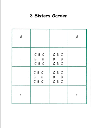 Plants are added to each section rather than. 3 Sisters Square Foot Garden Plan The 3 Sisters Are Squash Corn And Beans Plant Corn Fi Square Foot Gardening Vegetable Garden Raised Beds Garden Planning