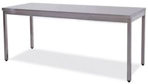Designer tables, metal tables, wood. Italian Production Of Working Tables In Stainless Steel