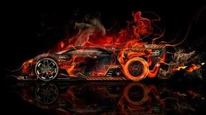 Bugatti Vision Gran Turismo Side Super Fire Car 2016 In 2020 Bugatti Blue Black Color Car