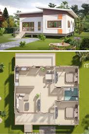 Maybe you would like to learn more about one of these? Elevated Two Bedroom Bungalow With A Cottage Look Pinoy Eplans Minimal House Design Small House Design Plans Little House Plans