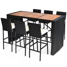 Metal outdoor bar table and chairs. Bar Height Outdoor Bar Sets Outdoor Bar Furniture The Home Depot