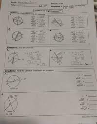 Find solutions for your homework or get textbooks. Unit 10 Circles Homework 2 Central Angles Arc Unit 10 Circles Homework 2 Central Angles Arc Measures Answer Key