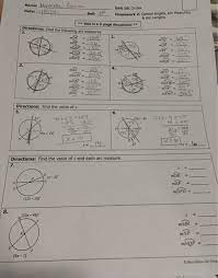 Calculate the exact ratio of the areas of the two triangles. Unit 10 Circles Homework 2 Central Angles Arc Homework 2 Central Angles Arc Measures