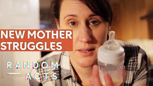 Mother deals with postnatal depression