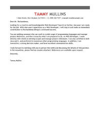 Best Web Developer Cover Letter Examples For The It Industry Livecareer