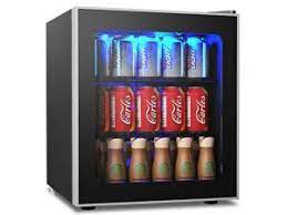 Thermostat adjustments can go from 38 all the way to 50°f and the six removable storage shelves can allow for easy storage of bottles or even cans on a sideways storage style. 60 Can Beverage Refrigerator Beer Wine Soda Drink Cooler Mini Fridge Glass Door Newegg Com