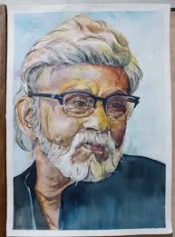 Portrait of artist late shri satish gujral