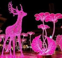 Large LED Motif Decorative Lights – Green tree lights