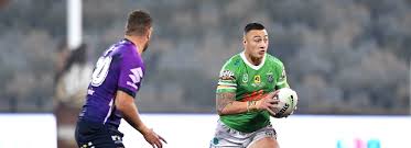 George williams of the raiders calls for the ball during the round 11 nrl match between the canberra raiders and the melbourne storm at gio stadium, on may 22, 2021. Set Of Six Raiders V Storm Raiders