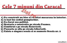 Șapte minuni ale lumii modernecele șapte minuni ale lumii moderne au fost determinate de către societatea americană a inginerilor civile pentru a prezenta cele mai impresionante structuri construite de om în. Caracal Z Bancuri Si Glume Alexandrustanciu