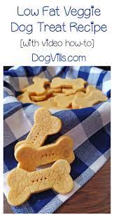 There are lots of recipes for these, but here are some to get you started. Low Fat Veggie Treats Recipe For Dogs With Video Tutorial Dogvills