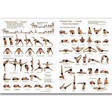 Mq2214 Yoga Ashtanga Pose Beginner Fit Guru Meditation Asan Hot Art Poster Top Silk Light Canvas Home Decor Wall Picture Print