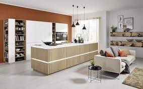 Wohnwand nolte ohne lowboards hochwertig. Holz Kucheninsel Mit Hochschranken In Weiss Nolte Kuechen Com