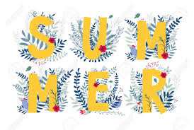Pngtree offers seamless floral pattern png and vector images, as well as transparant background seamless floral pattern clipart images and psd files. Word Summer In Floral Design With Flowers And Plants Vector Royalty Free Cliparts Vectors And Stock Illustration Image 80884997