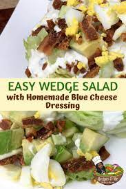 Easy Wedge Salad With Homemade Blue Cheese Dressing Recipes Me Recipe Recipes Easy Wedge Salad Blue Cheese Dressing Recipe