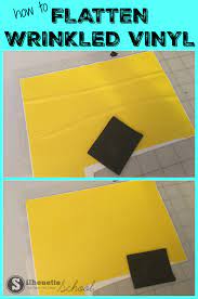 How to iron artwork to get wrinkles out. How To Fix Wrinkled Vinyl Silhouette Hack For Removing Wrinkles And Bubbles Silhouette School