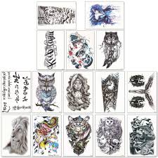 A great fish tattoo that fits perfectly on the arm. Amazon Com Dalin Large Temporary Tattoos Half Arm Tattoo Sleeves 15 Sheets Robot Arm Dead Skull Koi Fish Lion Owl Dragon Tiger Fake Tattoos For Women Men Beauty Personal Care