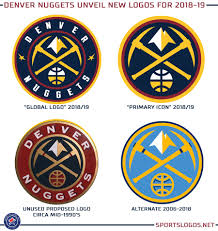 The current one has been used, with subtle modifications, since 1994. Chris Creamer On Twitter The Denver Nuggets Have Unveiled A New Set Of Logos Three New Uniforms And A New Colour Scheme Tonight Nba Our Post With Everything Here Https T Co Biysm21cjf Https T Co Nakmjrs8tg