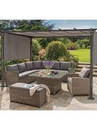 Kettler Panalsol Canopy Gazebo Fabric Neutral Garden Sitting Areas Woven Outdoor Furniture Outdoor Furniture Sets