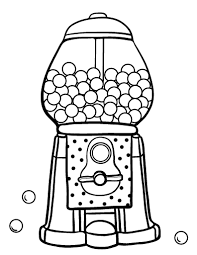 1.07 mb, 1480 x 1960. Free Gumball Machine Coloring Page