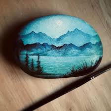 The Beach Boys Wouldn T It Be Nice перевод Midnight Sun Falling Into The Depths Of This Shimmering Lake Who Wouldn T Want To Skinny D Rock Painting Art Rock Painting Designs Rock Painting Ideas Easy