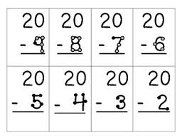 I laminate them and reuse them during math centers/math instruction, but you could use them just as worksheets. 25 Subtraction Flash Cards Kitty Baby Love