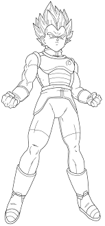 Vegeta Super Saiyan Lineart By Chronofz On Deviantart Dragon Ball Super Wallpapers Dragon Ball Image Dragon Ball Art