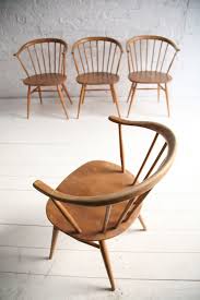Vintage Ercol Cowhorn Dining Chairs Chair Dining Chairs Ercol