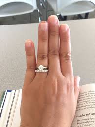 Show Me Your Thin Spacer Bands Please Weddingbee Wedding Bands Unique Diamond Wedding Bands Shared Prong Wedding Band