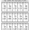 There is a space on each sheet for working out, using whichever method is preferred. 1