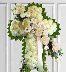 Check spelling or type a new query. White Sympathy Cross Avas Flowers