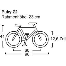 Puky Z2 Kinderfahrrad 12 Rot