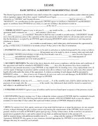 A lease agreement, also called a rental agreement, is a legal contract made between someone who owns and/or manages a property such as an apartment or house, and the person or people who rent it.in exchange for rent paid in monthly, weekly, or other consistent increments, the tenants can use the property to their likes, so long it falls in line with the conditions laid out in the lease. Free Basic Rental Agreement Or Residential Lease Pdf Docx