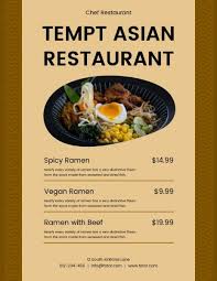 If you specifically want to create a sample menu card for a restaurant business, here are the simple steps that you may follow: Menu Maker Online Customized Menu Design For Free Fotor