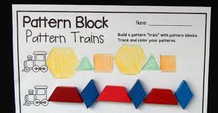 Pattern Block Trains Pattern Blocks Pattern Train Activities