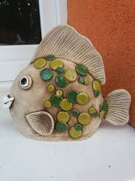 Fiskar Paintedpottery Fiskar Handmade Pottery Sculpture Clay Pottery Art