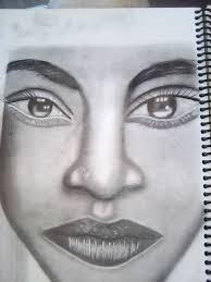 Happy birthday portrait made with blue pen