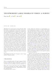 PDF) Trustworthy Large Models in Vision: A Survey