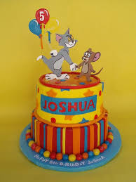 Birthday Cake On Fire Cartoon Tom And Jerry 5th Birthday Cake Tom And Jerry Cake 5th Birthday Cake Tom And Jerry