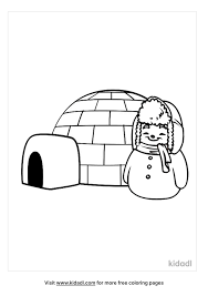 Igloo coloring page from inuit eskimo category. Living In An Igloo Coloring Pages Free Winter Coloring Pages Kidadl