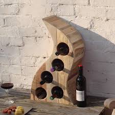 We keep wine lovers happy · 30+ years experience Unusual Wooden Wine Rack Unique Wine Rack Reclaimed Wood Material Natural Color 5 Wine Bottle Holder Country S Wooden Wine Rack Wine Rack Modern Wall Wine Rack