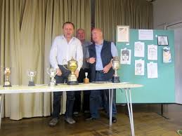 Three official looking gentlemen Jimmy Blackburn, David Walton and Eric Peel .
