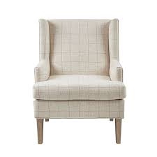 Martha Stewart Decker Accent Armchair In Beige In 2020 Accent Arm Chairs Accent Chairs High Back Accent Chairs